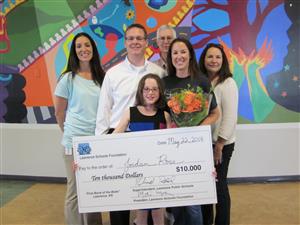 2015 Bobs Award Recipient Jordan Rose and family 